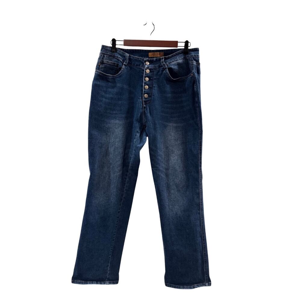 Judy Blue Women’s Straight Leg Relaxed Jeans Size 15
